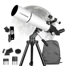 Télescope 80 mm, Ouverture 600 mm pour Adultes débutants en Astronomie  Télesco