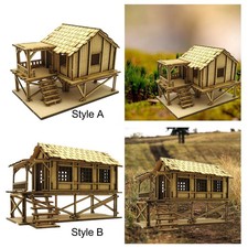 Cabane bois maison - 1/72,