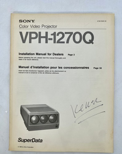 Sony color video - video, projector