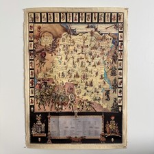 Affiche coloniale grande carte