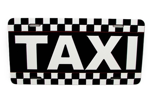 Taxi checkers cab - metal, car
