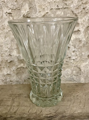 Vase verre pressé - en,