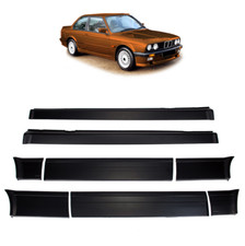 6 BAGUETTE MOULURE PORTE BAS DE CAISSES LOOK M TECH 2 POUR BMW SERIE 3 E30 COUPE