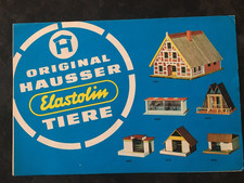 FEUILLET CATALOGUE ELASTOLIN HAUSSER animaux figurines STARLUX, LINEOL, BRITAINS