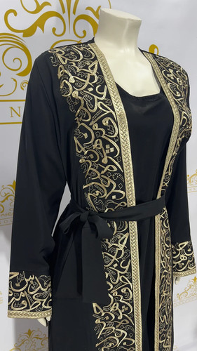 Abaya cardigan embroidery - abaya,