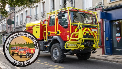 écusson sapeurs pompiers - Écusson,