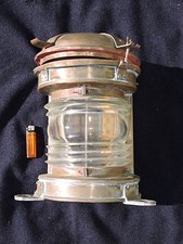 TRES BEAU GRAND FANAL MARINE EN LAITON - GRANDE TAILLE  à voir ... #.2