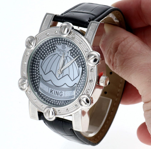 Men iced luxury bezel hip - iced,