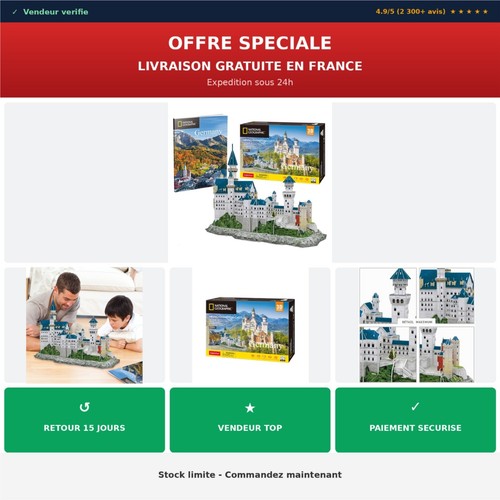 Puzzle château de - 3d,