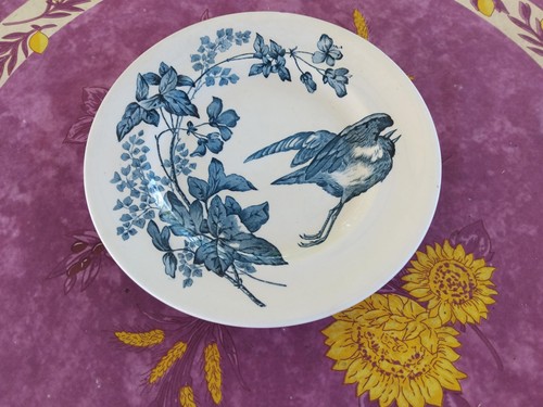 Assiette plate ancienne - assiette,