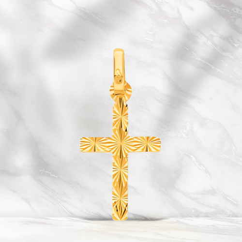Pendentif croix double face - croix, en