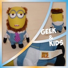 Peluche Minion Moi moche et méchant 2 Déguisé avec cheveux et cravate - Ref C6