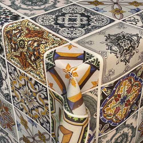 Nappe jacquard recouvert coton - nappe,
