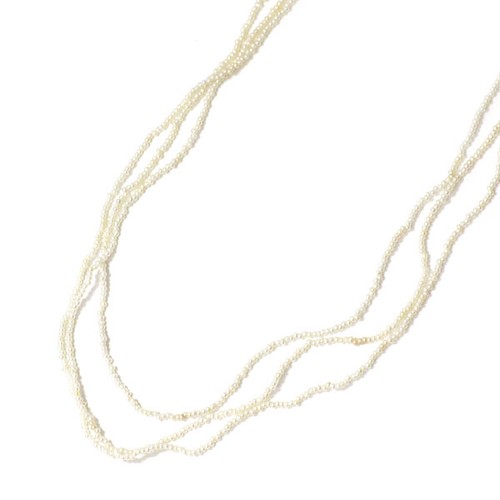 Collier akoya sand moutarde - collier,