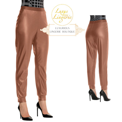 Végétalien cuir pantalon - cuir,