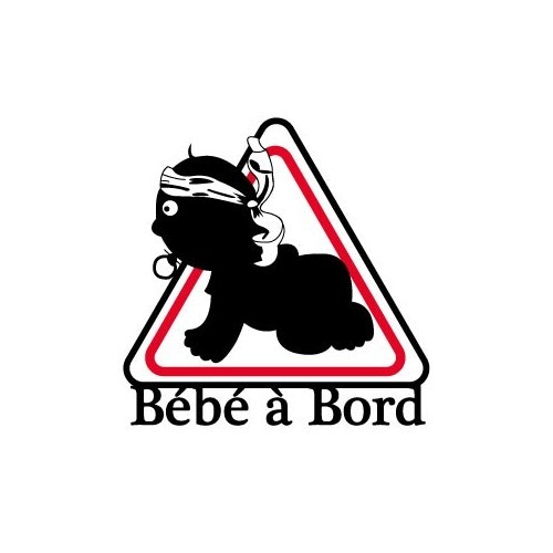 Autocollant bébé bord - bébé, à