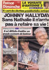 ▬►FRANCE DIMANCHE 2075 HALLYDAY_CHANTAL GOYA_SYLVIE VARTAN_KAREN CHERYL_FRESSON