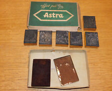 VINTAGE ancien 6 TAMPONS à