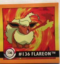 STICKERS POKEMON NEUF N°136 PYROLI / FLAREON ARTBOX DE 1999