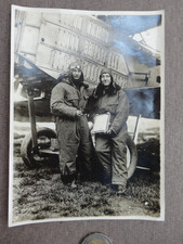 photo ancienne avion et ses pilotes