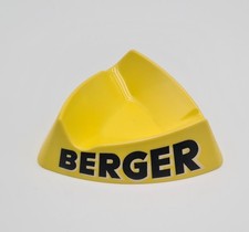 Ancien Cendrier Publicitaire Berger - Plastique jaune - A08