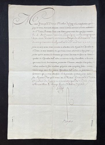 Louis lettre signée - louis, –