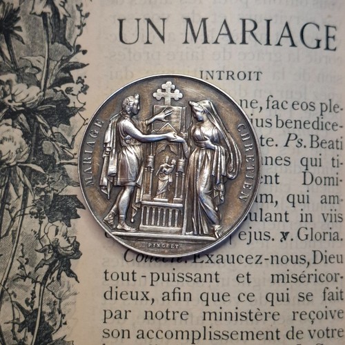 Médaille mariage argent - de,