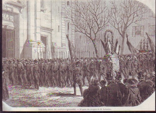 Vers 1860 toulon fete - 1860, de