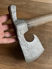 ⭐️ ANTIQUE PRIMITIVE AXE HAMMER TOOL 17th ANCIENNE HACHE MARTEAU 17EME fer forgé