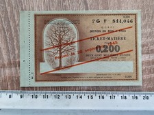 BILLET MATIERE 0.200 UNITE SECTION BOIS DE PARIS Ref22420J