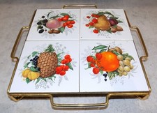 ANCIEN DESSOUS DE PLAT CARREAU