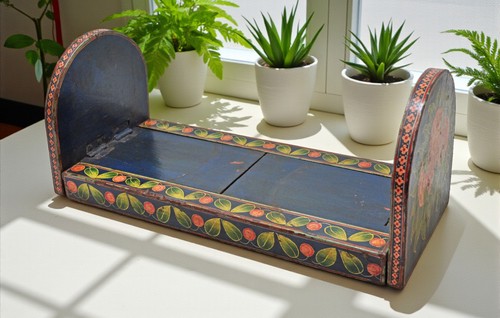 Porte livres bois vintage - en,