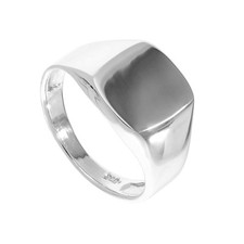 Bague pour Homme Chevalière à Graver en Argent 925/1000 - Tailles 53 à 70