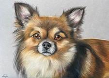Pastel Chihuahua Art A4 Soft