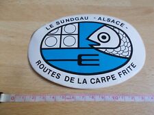 Autocollant LE SUNDGAU - ALSACE - ROUTES DE LA CARPE FRITE