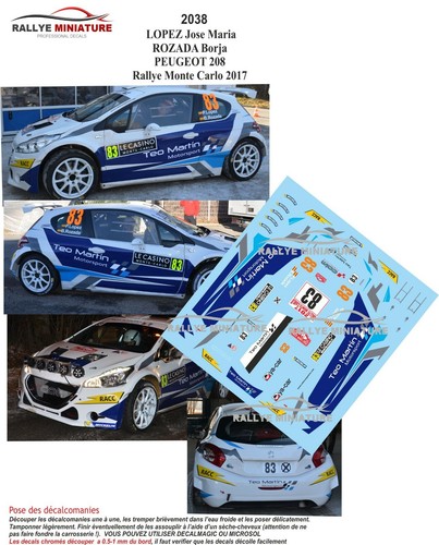 Decals ref 2038 peugeot - decals,
