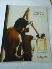 Publicité 2004 Advert L'Instant de Guerlain pour Homme parfum