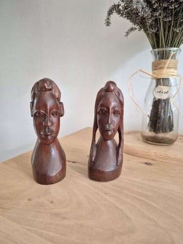 Bustes africain homme femme - bustes, homme/femme