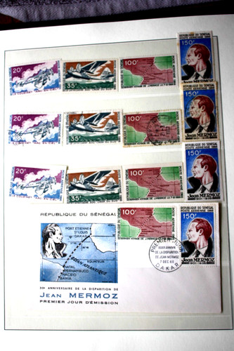 Timbre série jean - jean, mermoz