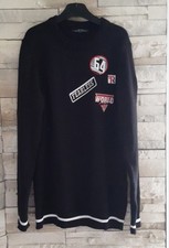 Pull noir motifs taille S