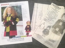 patron poupée modes et travaux NON DECOUPER COMPLET  octobre 2004  + page