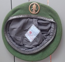 Béret Vert Taille 61 Légion Etrangère réglementaire daté 1982 ORIGINAL FFL REI