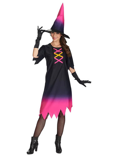 Déguisement sorcière fluo - de,
