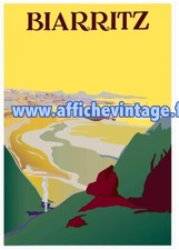 affiche poster biarritz