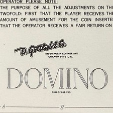 Gottlieb Domino Pinball