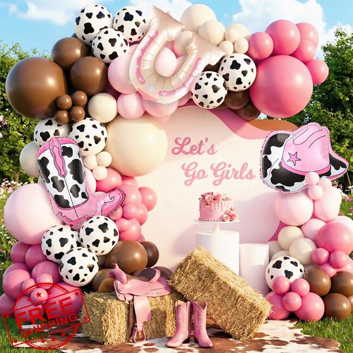 Cowgirl balloon garland - cowgirl,
