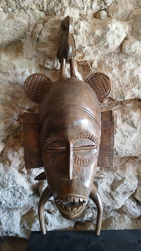 Masque africain ancien côte - masque,