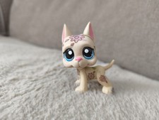 Authentique Littlest Petshop Chien Dogue Argentin/Mini Deco 