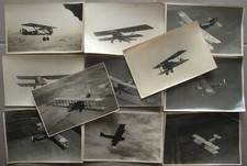 Lot/ 11 photos d'avions - années 20 - Bréguet - Gourdou leseurre - spad - Farman