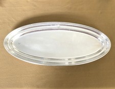 plat de service ovale WMF modèle PERLES métal argenté 49 cm Table Plateau